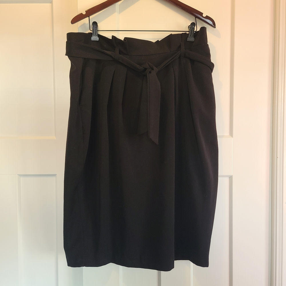 Black Paper Bag Skirt for Women CLASSIC